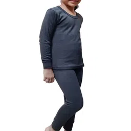 Inner Element Striped Cotton Round Neck Thermal Set image 4