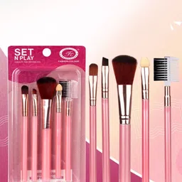 Fashion Colour Set N Play Women Set Of 5 Professional Makeup Brush Set-image-85
