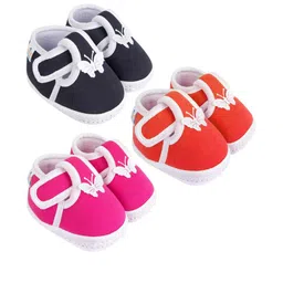 NESKA MODA 3 Pair Of Kid Cotton Booties-picture-14