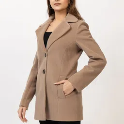 ELEVEIGHT Single-Breasted Notched Lapel Collar Coat image 3