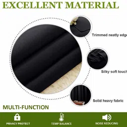 comfy home 60.96 cm (2 ft) Window Silk Curtain (Pack Of 2) image 4