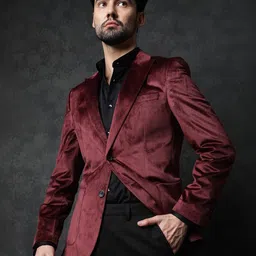 rare rabbit Men Self Design Single Breasted Casual Blazer-picture-17