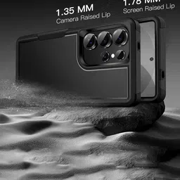 Karwan Samsung S23 Ultra Rugged Dual Layer Back Case image 3