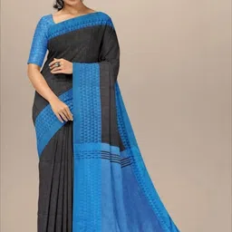 Bengal S Woven Design Border Saree with Unstitched Blouse Piece-image-87