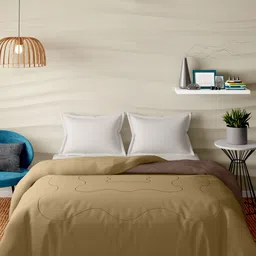 STELLAR HOME Blockbuster Brown Heavy Winter 120 GSM Double Bed Comforter-image-49