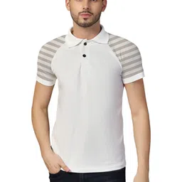BEYOU FASHION Men Striped Polo Collar T-shirt-picture-21