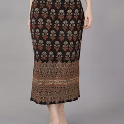 NAVSYAA Printed Cotton Straight Skirts-picture-16