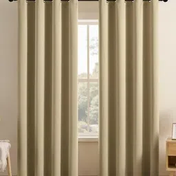 Myntra Elegant Homes Pack of 2 Black Out Door Curtain-picture-27