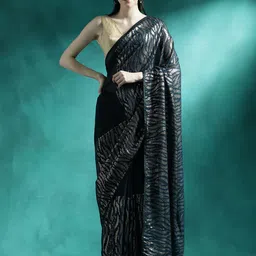 Sangria Embroidery Saree With Blouse Piece-image-58