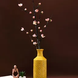 TAYHAA Pink & Brown 2 Pieces Blossom Artificial Flower-picture-33