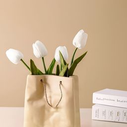 Cortina Yellow Hand Bag Shaped Vase-picture-46