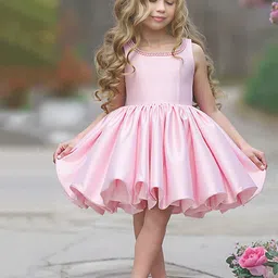 FOREVER FRIDAY Girls Embellished Square Neck Sleeveless Fit & Flare Dress-picture-12