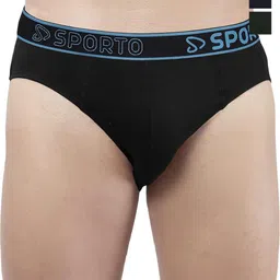 Sporto by Macho Men Pack Of 3 Basic Briefs Sporto_M1010-B(1)-N(1)-Olv(1)-S-image-24