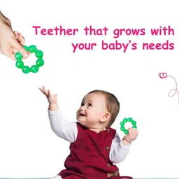 Adore Set Of 2 Luscious Water Filled Eva Teether- Green image 2