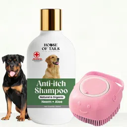 house of tails Neem Dog Shampoo for Itching & Rashes, Soft on Sensitive Skin for Anti-itching, Anti-Inflammatory, Anti-microbial, Anti-parasitic, Anti-Bacterial Neem, Aloe vera Dog, Cat Shampoo-picture-18
