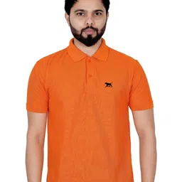 LA MILANO Men Printed Polo Collar Slim Fit T-shirt image 1