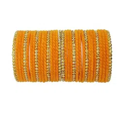 SGN fashion Orange Glass Bangles-picture-30