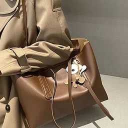 StyleCast PU Structured Shoulder Bag with Applique image 4