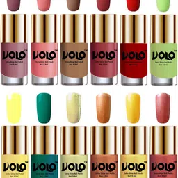 VOLO Set Of 12 Luxury Super Shine Nail Polish - 9.9 ml Each-Combo No-232 image 1