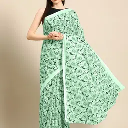 BUTA BUTI Floral Pure Cotton Saree-picture-41