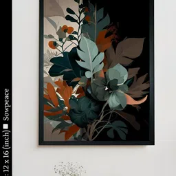 SOWPEACE Green & Grey 1 Piece Canvas Abstract Wall Photographs-image-78