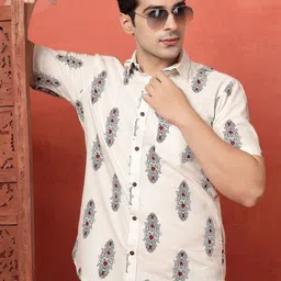 Mast & Harbour Men Classic Printed Casual Shirt-picture-21