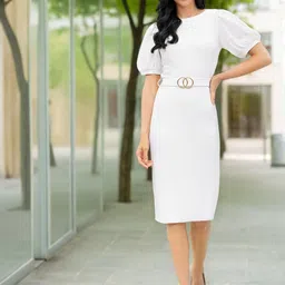 Stylecast X Slyck Puff Sleeve Bodycon Dress-image-22