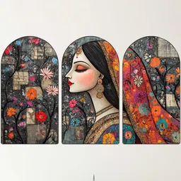 SAF Multicoloured MDF Other Wall Paintings-picture-35