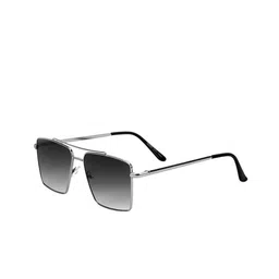 FUNGLASSES Unisex Square Sunglasses with UV Protected Lens BOXER SILVER BLACK image 3