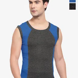 Sporto by Macho Men Pack Of 3 Cotton Colourblocked Gym Vest-picture-21