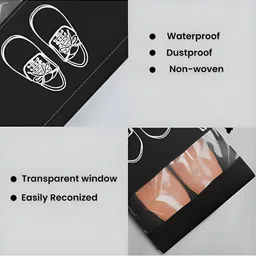 Aura Black Set of 6 Regular Shoes Organiser Organisers image 3