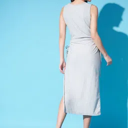 Funday Fashion Women Solid Sheath Mini Dress image 2