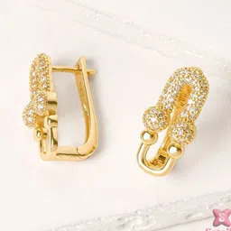 Estailo fashion Geometric Drop Earrings image 2