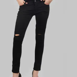 LINARIA Women Classic Tapered Fit Slash Knee Jeans-picture-16