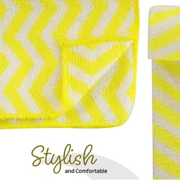 Kuber Industries 24-Pcs Yellow & Black Printed 250 GSM Face Towels image 5