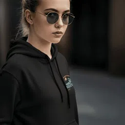 Dagcros Girls Printed Hooded Sweatshirt image 2