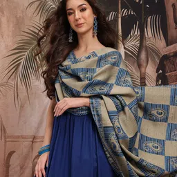 Sangria Women Woven Design Shawl-picture-34