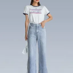 Kotty Women Straight Fit Clean Look Stretchable Jeans image 4