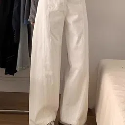 StyleCast Women Wide Leg High-Rise Cotton Jeans image 5