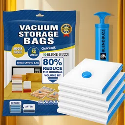 blend buzz Reusable Space Saver Vacuum 141 Storage Bags With Hand Pump Travel Storage Vacuum Bags-picture-20