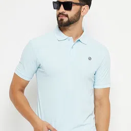 RENUOVO Men Solid Polo Collar Cotton Slim Fit T-shirt-picture-28