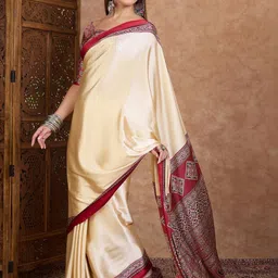 KALINI Ethnic Motifs Silk Blend Designer Saree image 2
