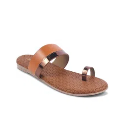 Padchin Women Solid Synthetic Casual One Toe Flats-image-86