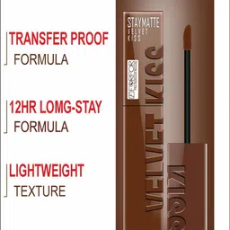 FORFOR Velvet Kiss Water & Smudge-Proof Matte Liquid Lipstick 3.5 ml Shade-11 image 5