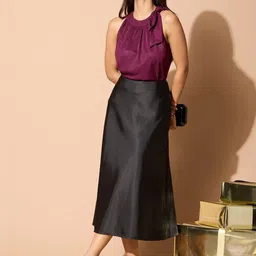 SALT ATTIRE A-Line Midi Skirt-picture-10