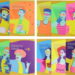 navneet Youva Soft Bound Long Book Trendy Series 17x27 cm Regular Notebook Single Line 172 Pages image 2