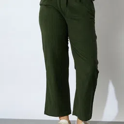 Noh.Voh - SASSAFRAS Kids Girls Mid-Rise Cotton Straight Fit Trousers-image-20