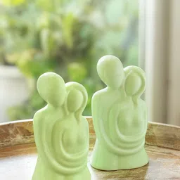 ExclusiveLane Green 2 Pieces Couple Figurine Showpieces-picture-11
