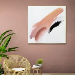 nestroots White & Black Brushstroke Canvas Paintings Wall Arts-picture-36