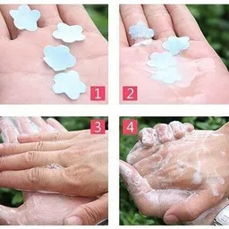 rameja Pack of 1 Petals Paper Soap Tube Scented & Portable For Home,Travel etc x1.380 image 3